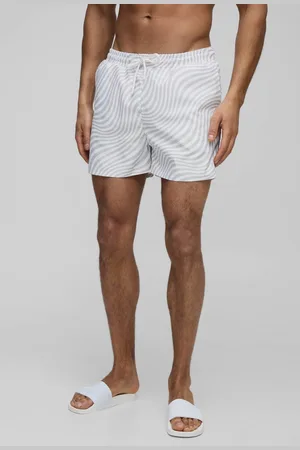Boohoo Abstract Print Short Length Swim Short - - M