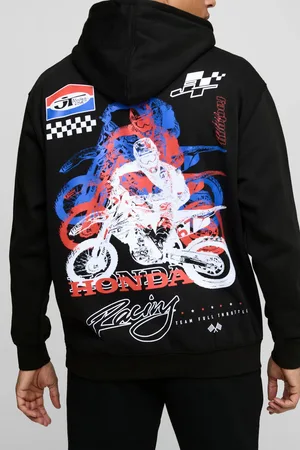 Boohoo Oversized Honda RS JT Racing License Printed Hoodie - - M