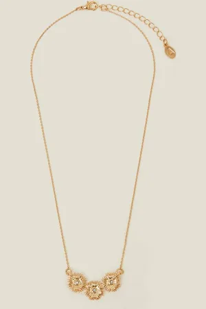 Accessorize Womens Boxed Flower Pendant Necklace - - One Size