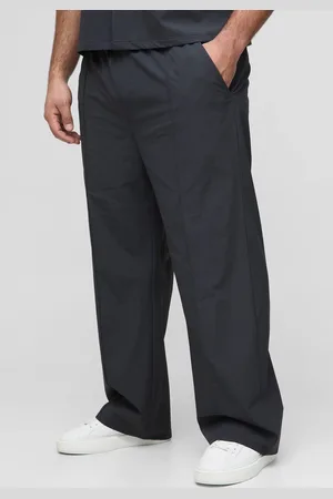 Boohoo Plus Technical Stretch Relaxed Fit Trousers - - 2XL