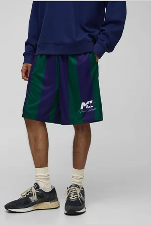 Boohoo Homme Mid Length Stripe Sports Shorts - - M