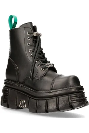 New Rock Vegan Leather Combat Platform Boots- vestMILI083-VS2 - - 4