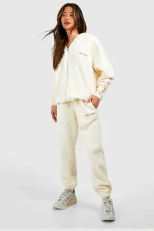 Boohoo Womens Dsgn Studio Embroidered Oversized Cuffed Jogger - - S