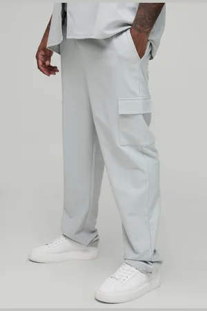 Boohoo Plus Elasticated Waist Technical Stretch Skinny Cargo Trousers - - 3XL