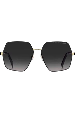 Marc Jacobs Dark Grey SF Lens Gold and Black Detail Sunglasses - - One Size