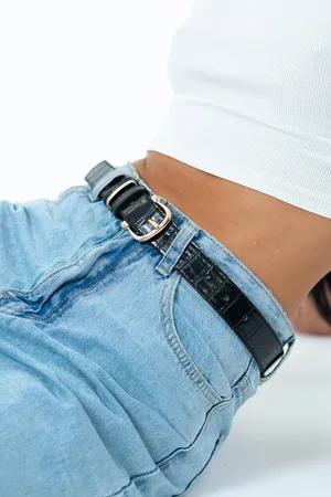 My Accessories Womens Vintage Buckle Belt - - M