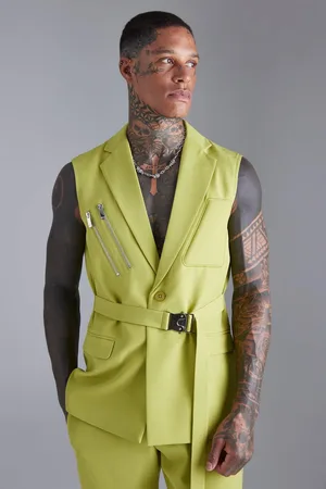 Boohoo Single Breasted Sleeveless Suit Jacket - - 38