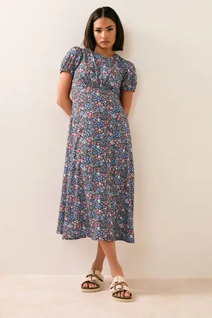 PixieGirl Womens Petite Ditsy Floral Tea Dress - - 18