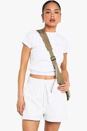 Boohoo Womens Seam Detail Sweat Short - - S