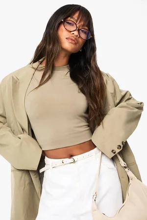 Boohoo Womens Basics Fitted Top - - 6