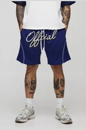 Boohoo Official Relaxed Mid Length Sports Shorts - - M