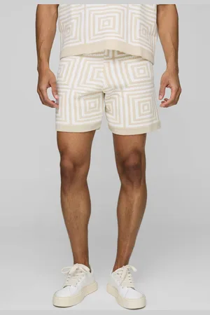 Boohoo Relaxed Crochet Knit Short - - M