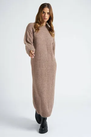 Urban Bliss Womens Crew Neck Long Dress - L