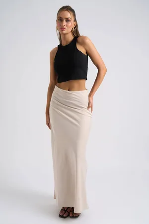 Urban Bliss Womens Satin Bias Cut Maxi Skirt - - 14