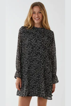 Blue Vanilla Womens Half Pleat Mini Swing Dress - - 8