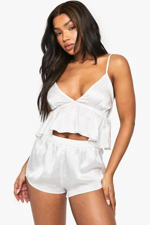Boohoo Womens Bridal Cami and Short Pyjama Set - - 12