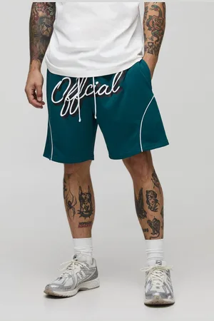 Boohoo Official Relaxed Mid Length Sports Shorts - - M