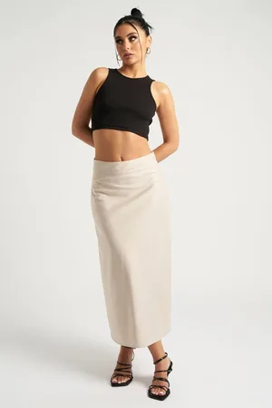 Urban Bliss Womens Satin Bias Cut Midi Skirt - - 12