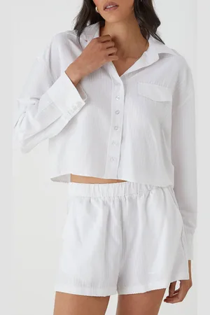 MissPap Womens Seer Sucker High Waisted Shorts - - 12