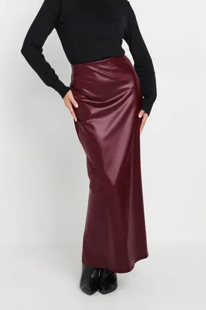 PixieGirl Womens Petite Faux Leather Skirt - - 16