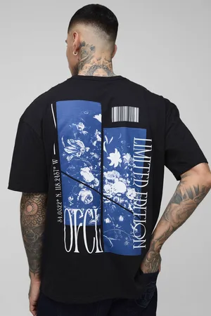 Boohoo Tall Oversized Floral Splice Print T-Shirt - - 2XL