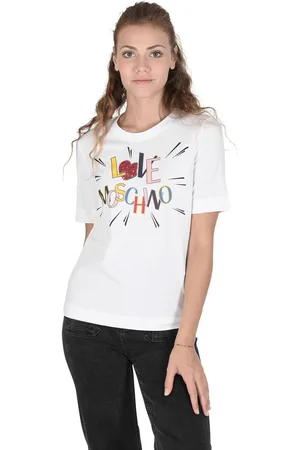 Moschino Preloved Short Sleeve Crew Neck Tee Women - T-Shirts - 40