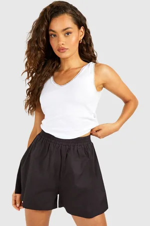 Boohoo Womens Poplin Runner Short - - 8