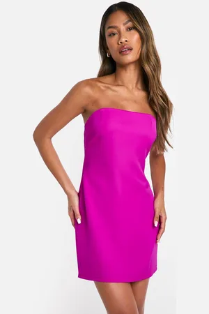 Boohoo Womens Bandeau Fitted Micro Mini Dress - - 6