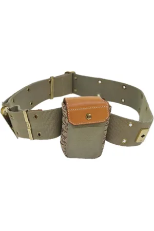 Dior Preloved Oblique Canvas Belt Bag Beige Style Women - Khaki - - One Size