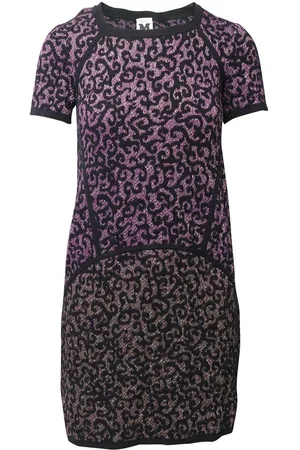 Missoni Preloved Animal Print Knit Dress Women - Midi - S
