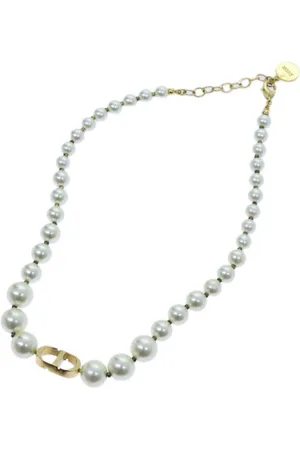 Dior Preloved Pearl Necklace CD Logo Model Womens - Bag - One Size