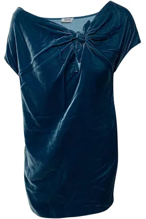 Moschino Preloved Velvet KnotFront Mini Dress Women - Dresses - 26