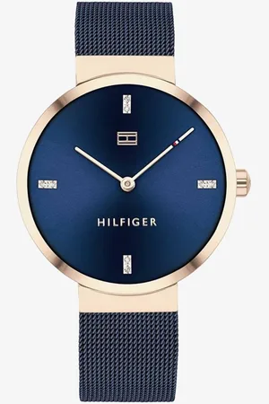 Tommy Hilfiger Womens Liberty Stainless Steel Mesh Navy Watch 1782219 - One Size