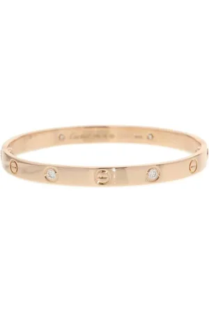 Cartier Preloved Love Bracelet Rose Gold Diamonds Women - - One Size