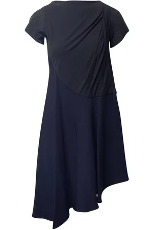 Balenciaga Preloved Asymmetrical Hem Short Sleeve Dress Women - Multicolor Midi - 26