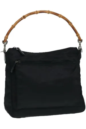 Gucci Preloved Bamboo Shopper Nylon Handbag Women - One Size