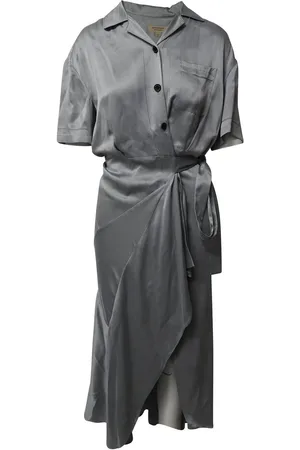 Burberry Preloved Silk Wrap Midi Dress Women - Maxi - 2