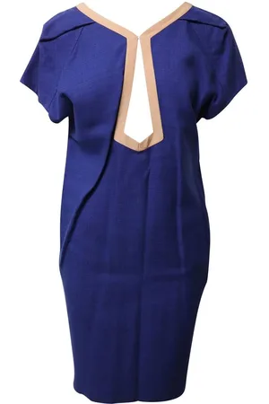 Balenciaga Preloved Short Sleeve Shift Dress Women - Midi - 6