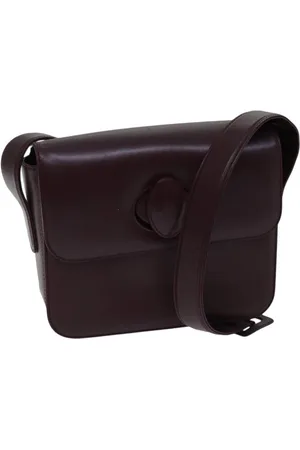 Cartier Preloved Marcello de Leather Shoulder Bag Women - Bordeaux - - One Size