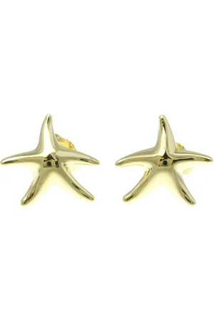 Tiffany & Co. Preloved Starfish Earrings Post Closure Unisex - Gold Tech - - One Size