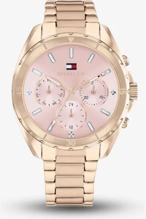 Tommy Hilfiger Womens Mellie Rose Gold Chronograph Watch 1782784 - - One Size