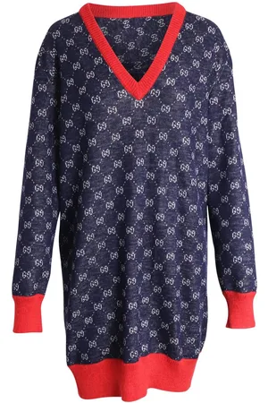 Gucci Preloved GG Pattern VNeck jumper Women - Mini - S