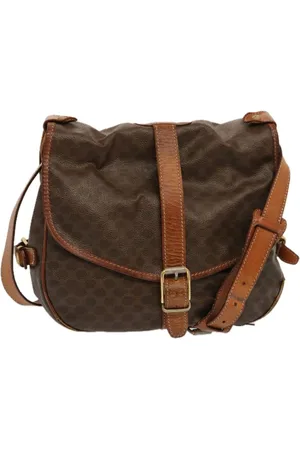 Céline Preloved Vintage Boston Bag Macassar Canvas Womens - - One Size