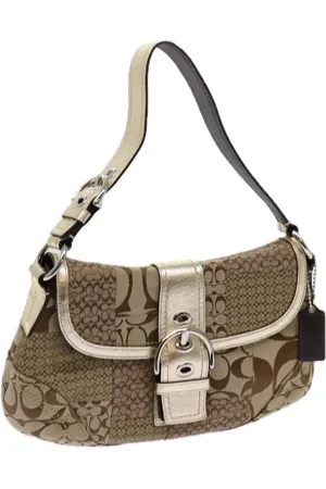 Coach Preloved Patchwork Signature Shoulder Bag Women - - One Size