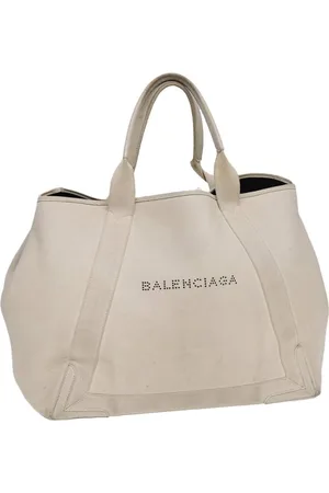 Balenciaga Preloved Everyday Tote Bag OffWhite Canvas Women - One Size