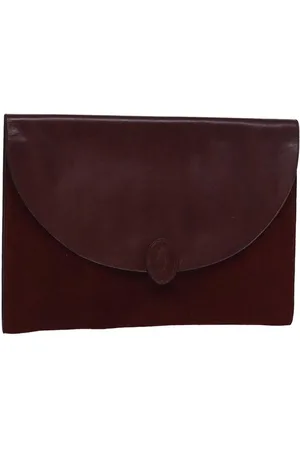 Cartier Preloved Vintage Suede Leather Clutch Womens - Bag - One Size