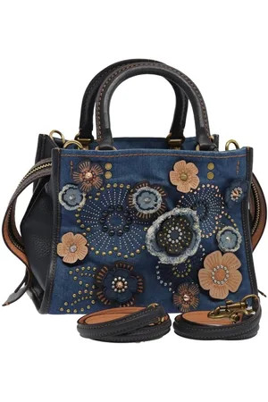 Coach Preloved Floral Denim Mini Satchel 91675 Women - - One Size