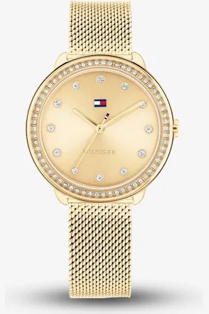 Tommy Hilfiger Womens Demi Crystal Mesh Strap Watch 1782698 - - One Size