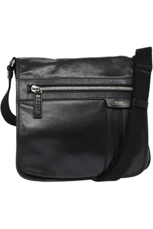 Bally Preloved Leather Messenger Bag Crossbody Style Women - Shoulder - One Size