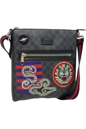 Gucci Preloved GG Supreme Patchwork Messenger Women - Shoulder Bags - One Size